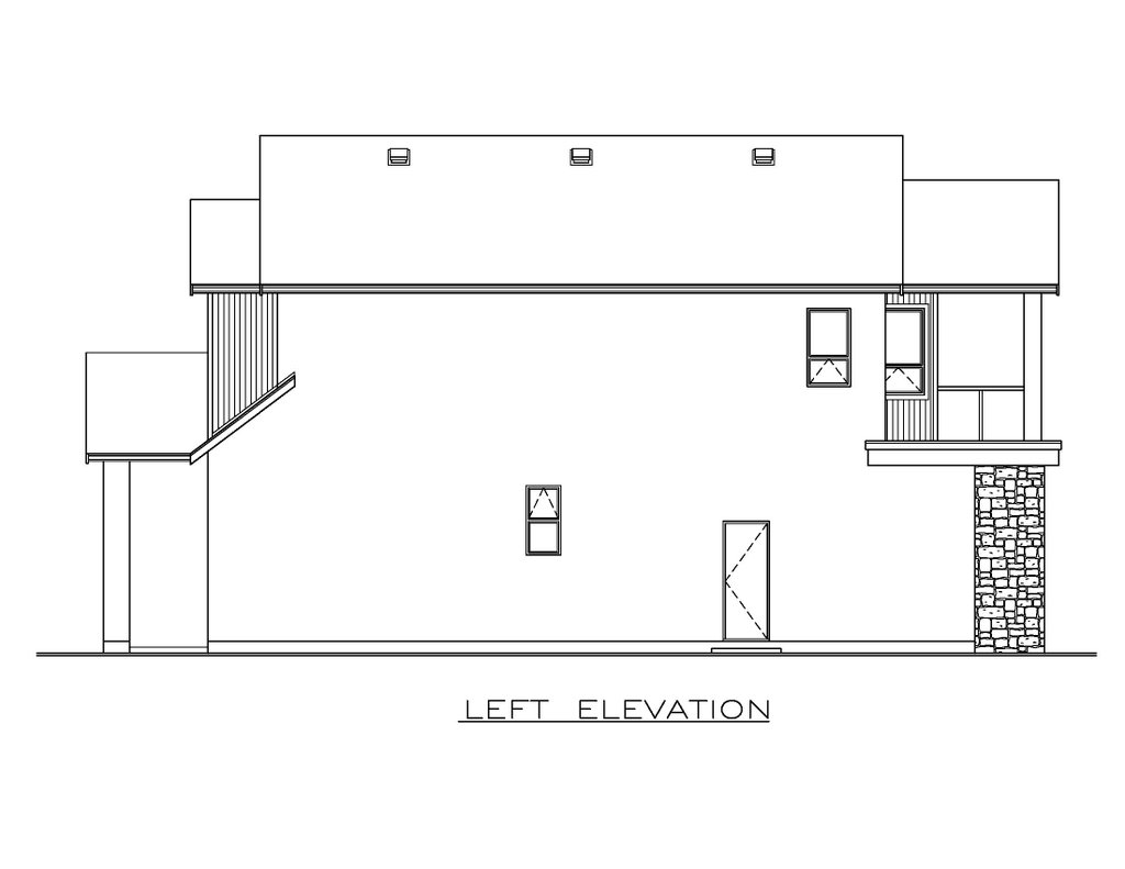 Exterior - Other Elevation for Modern House Plan #1100-112 - 3 bed, 2.5 bath