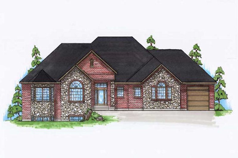 Home Plan - Traditional Exterior - Front Elevation Plan #5-286