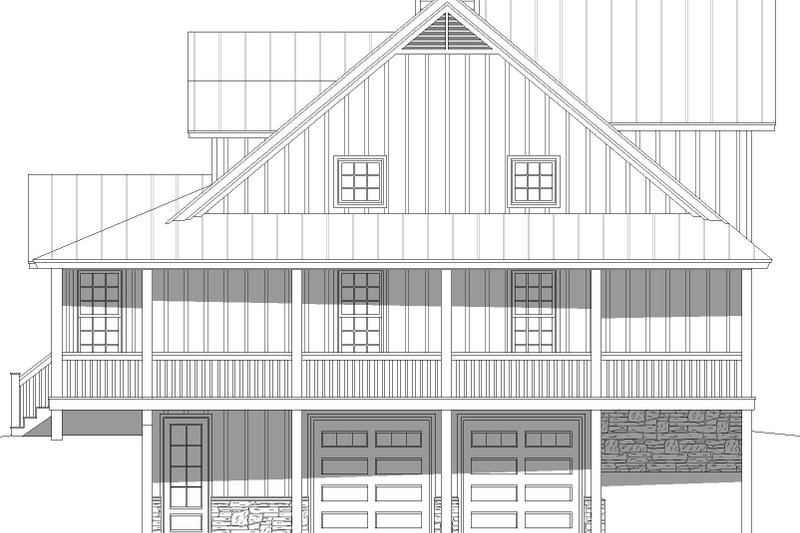 House Plan Design - Exterior - Other Elevation for Southern House Plan #932-882 - 3 bed, 2.5 bath