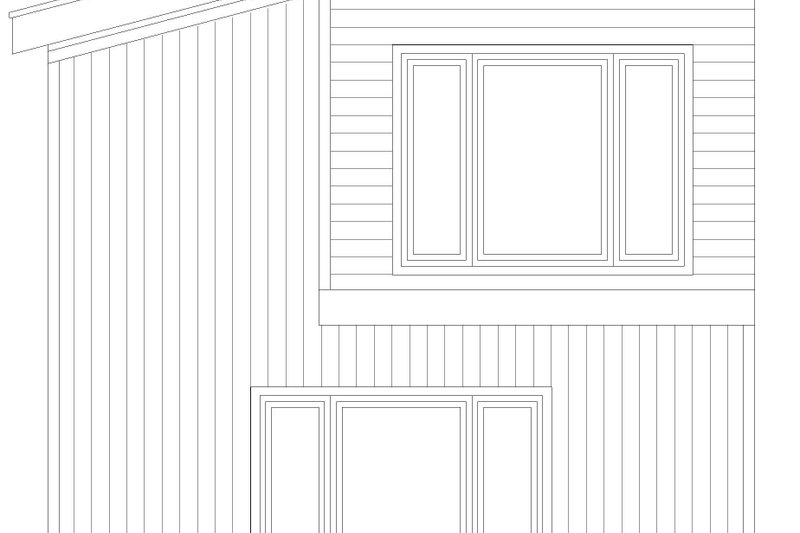 House Blueprint - Exterior - Other Elevation for Country House Plan #932-977 - 2 bed, 1 bath