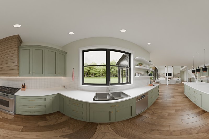 House Blueprint - Interior - Kitchen 1 for Craftsman House Plan #1089-26 - 5 bed, 4 bath