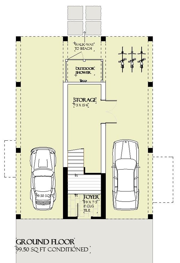 Beach Floor Plan - Other Floor Plan #901-156