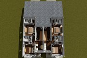 Modern Style House Plan - 3 Beds 3 Baths 1377 Sq/Ft Plan #513-2291 Floor 