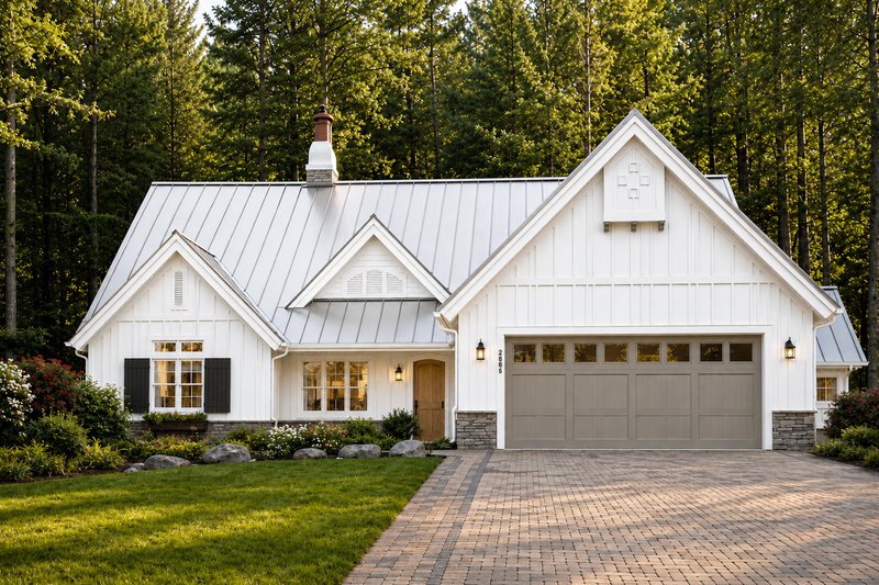Dream House Plan - Exterior - Front Elevation 4 for Farmhouse House Plan #928-433 - 3 bed, 2.5 bath