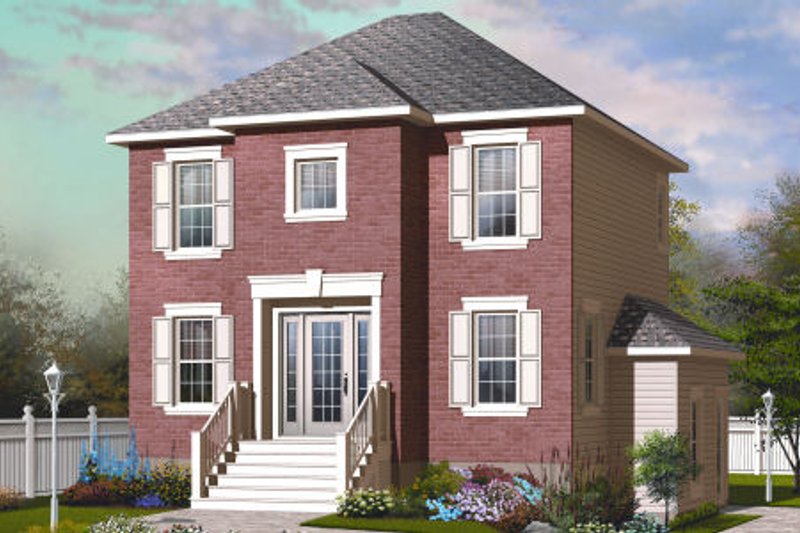 Architectural House Design - Country Exterior - Front Elevation Plan #23-2193