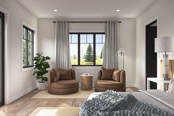Interior - Master Bedroom for Beach House Plan #455-534 - 2 bed, 2 bath