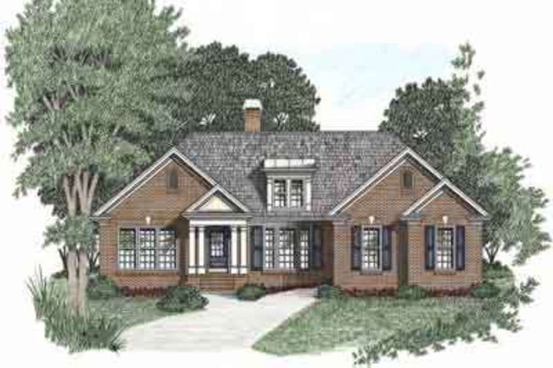 Traditional Style House Plan - 3 Beds 2 Baths 1592 Sq/Ft Plan #129-101