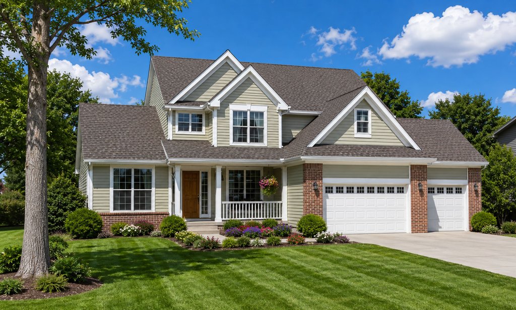 Exterior - Front Elevation 2 for Traditional House Plan #20-1762 - 4 bed, 3 bath