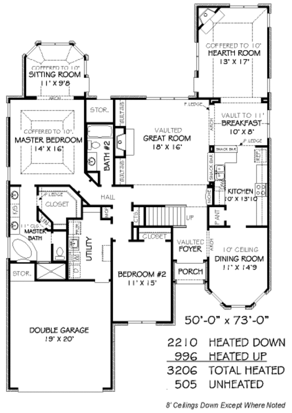 European Floor Plan - Main Floor Plan #424-319