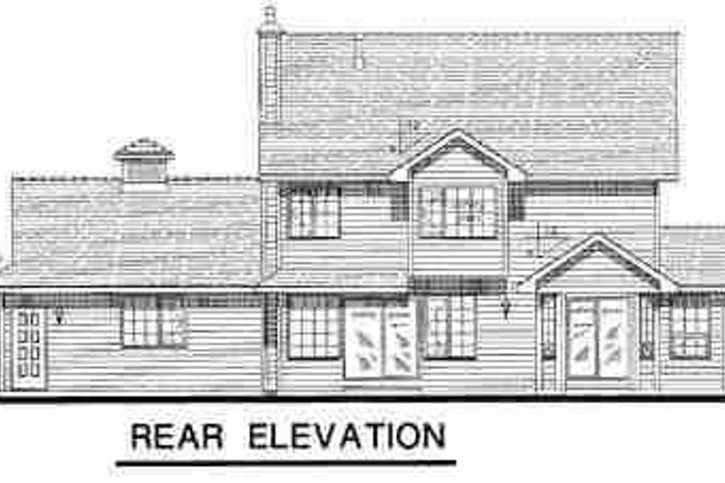 Dream House Plan - Exterior - Rear Elevation for Traditional House Plan #18-276 - 4 bed, 3 bath