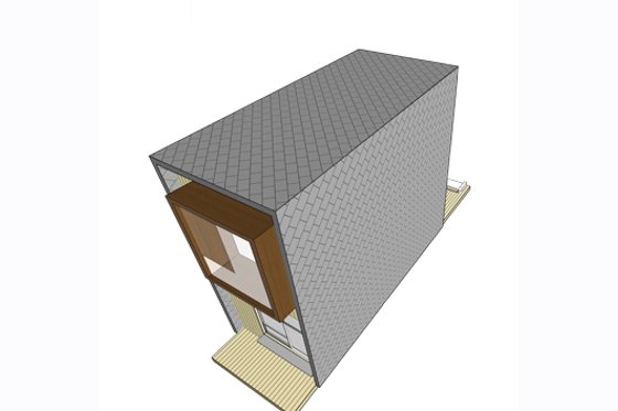 Exterior - Other Elevation 5 for Modern House Plan #469-2 - 2 bed, 1.5 bath