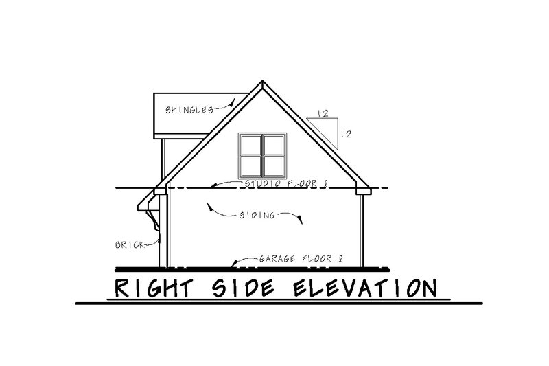 Dream House Plan - Exterior - Other Elevation 1 for Traditional House Plan #20-2308, 1 bath