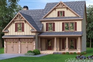 Craftsman Exterior - Front Elevation Plan #419-168