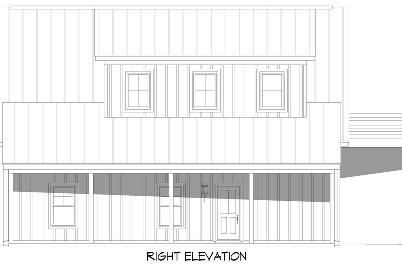 House Plan Design - Exterior - Other Elevation 1 for Country House Plan #932-1187 - 1 bed, 1.5 bath