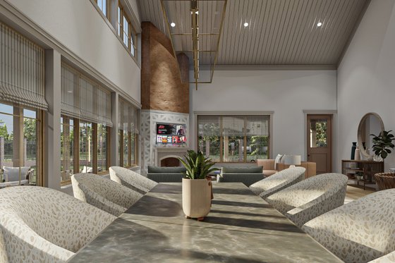 Interior - Dining Room 2 for Barndominium House Plan #455-244 - 3 bed, 2 bath