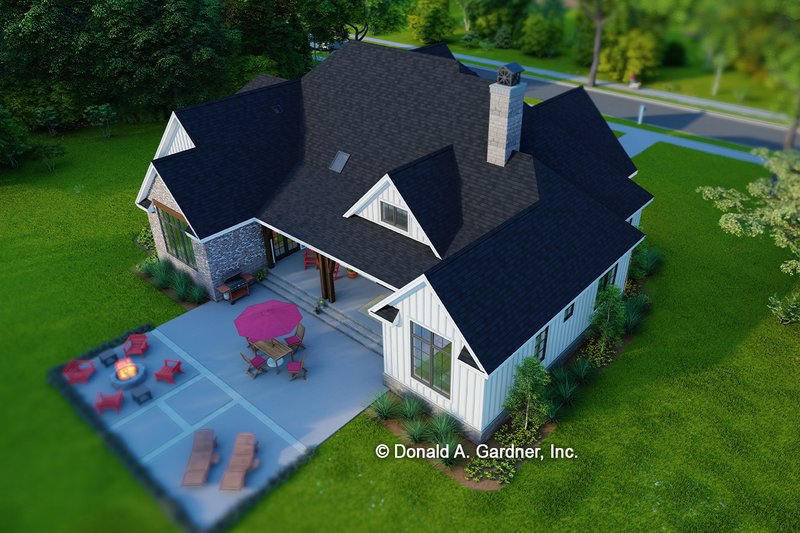 Home Plan - Exterior - Outdoor Living for Traditional House Plan #929-1165 - 4 bed, 3 bath