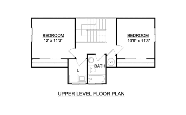 Craftsman Floor Plan - Upper Floor Plan #116-275
