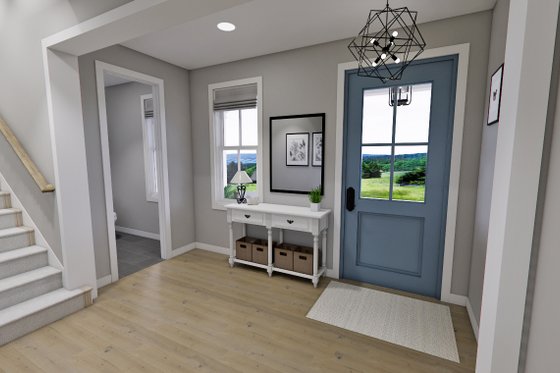 Interior - Entry 1 for Farmhouse House Plan #51-1277 - 4 bed, 4.5 bath
