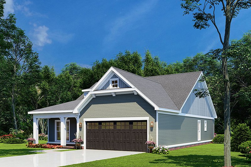 Cottage Style House Plan - 3 Beds 2 Baths 1480 Sq/Ft Plan #923-246 ...