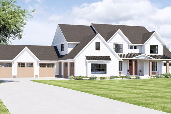 Exterior - Other Elevation for Farmhouse House Plan #1064-99 - 5 bed, 4.5 bath