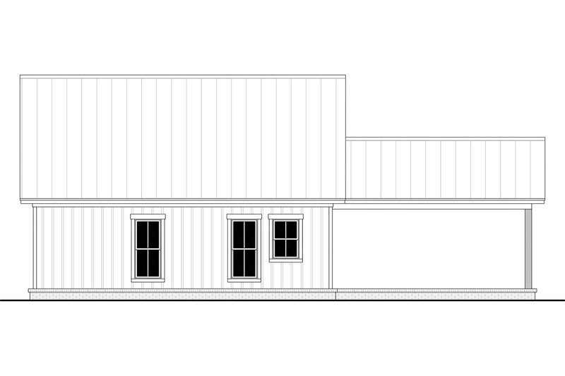 Home Plan - Exterior - Rear Elevation 1 for Cottage House Plan #430-454 - 3 bed, 2 bath