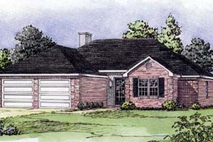 Traditional Exterior - Front Elevation Plan #16-104