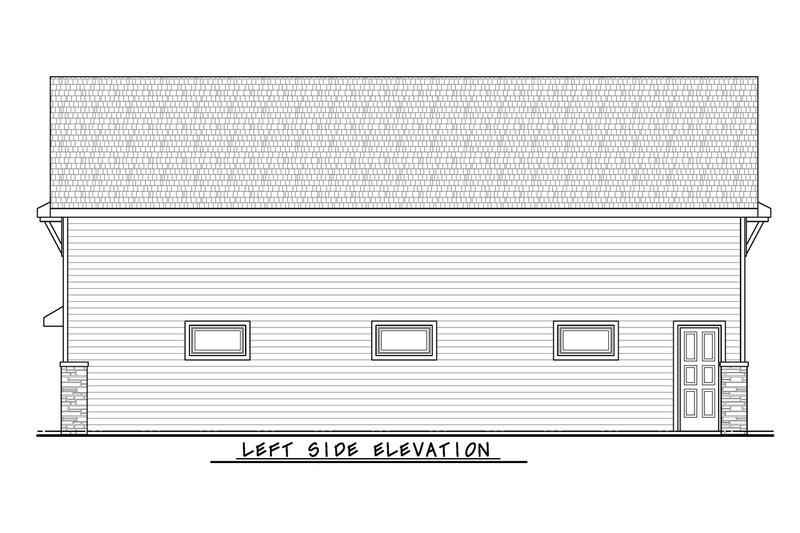 House Design - Exterior - Other Elevation for Craftsman House Plan #20-2644 - 1 bed, 1 bath