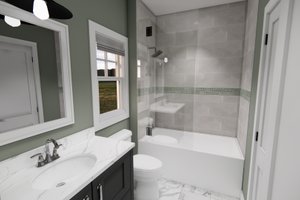 Interior - Bathroom for Farmhouse House Plan #51-1428 - 1 bed, 1 bath