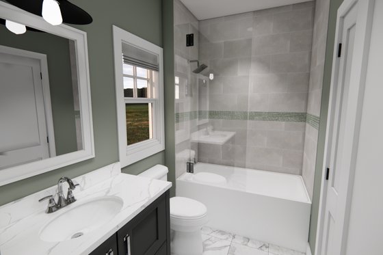 Interior - Bathroom for Farmhouse House Plan #51-1428 - 1 bed, 1 bath
