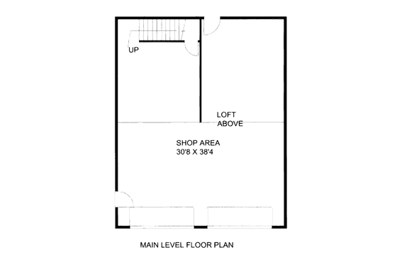Floor Plan - Main Floor for Traditional House Plan #117-658, 0 bath