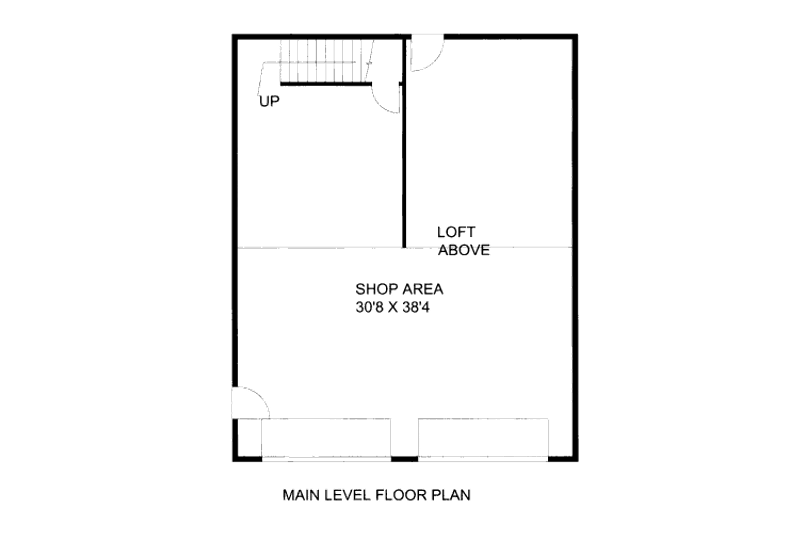 House Blueprint - Floor Plan - Main Floor for Traditional House Plan #117-658, 0 bath