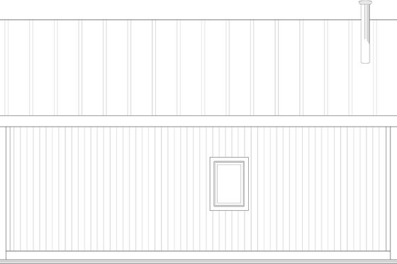 Exterior - Rear Elevation for Modern House Plan #23-2896 - 2 bed, 1 bath