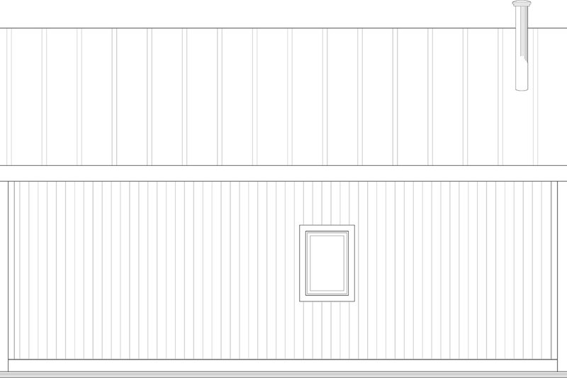 House Blueprint - Exterior - Rear Elevation for Modern House Plan #23-2896 - 2 bed, 1 bath