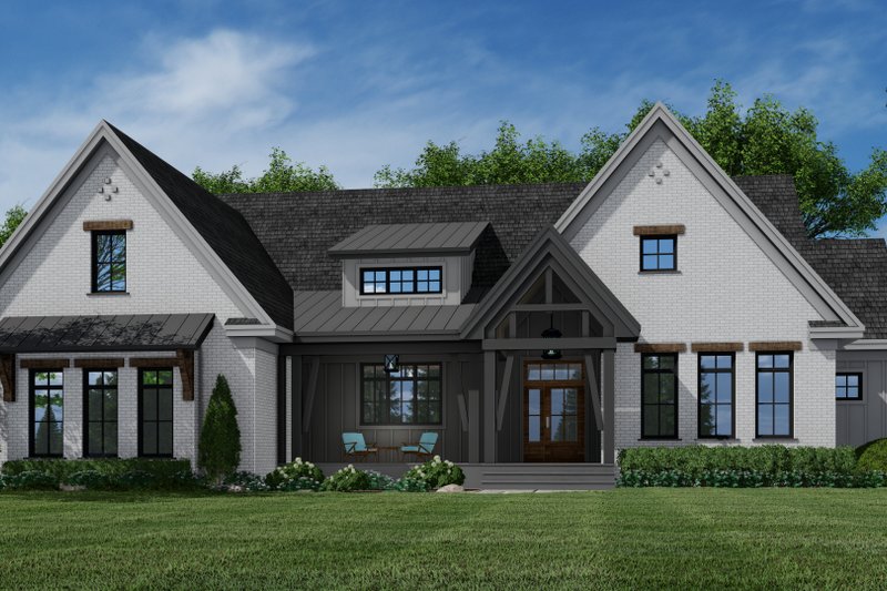 Farmhouse Style House Plan - 3 Beds 2.5 Baths 2336 Sq/Ft Plan #51-1157 ...