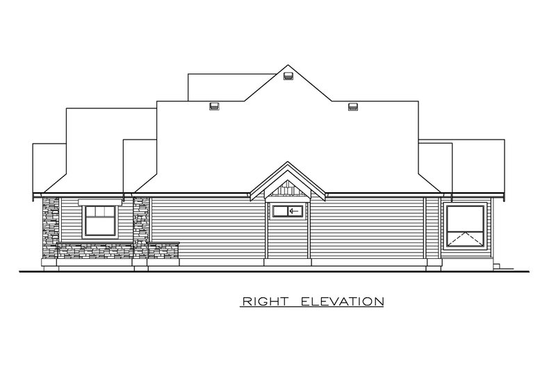 Home Plan - Exterior - Other Elevation 1 for Craftsman House Plan #1100-176 - 3 bed, 2 bath