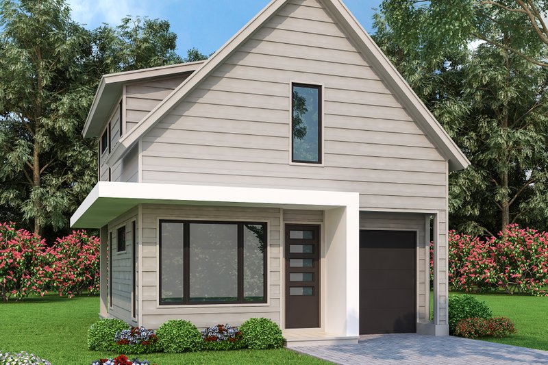 Contemporary Style House Plan - 2 Beds 2.5 Baths 1017 Sq/Ft Plan #472-449