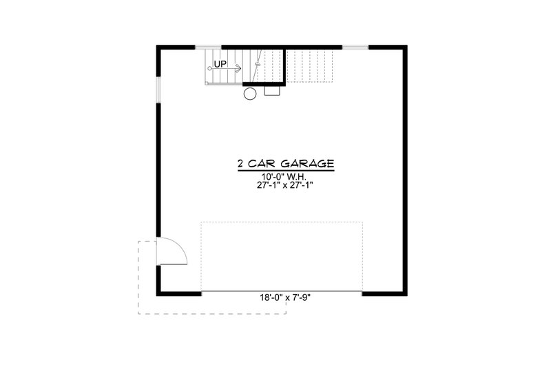 Architectural House Design - Floor Plan - Main Floor for Modern House Plan #1064-283 - 2 bed, 1 bath