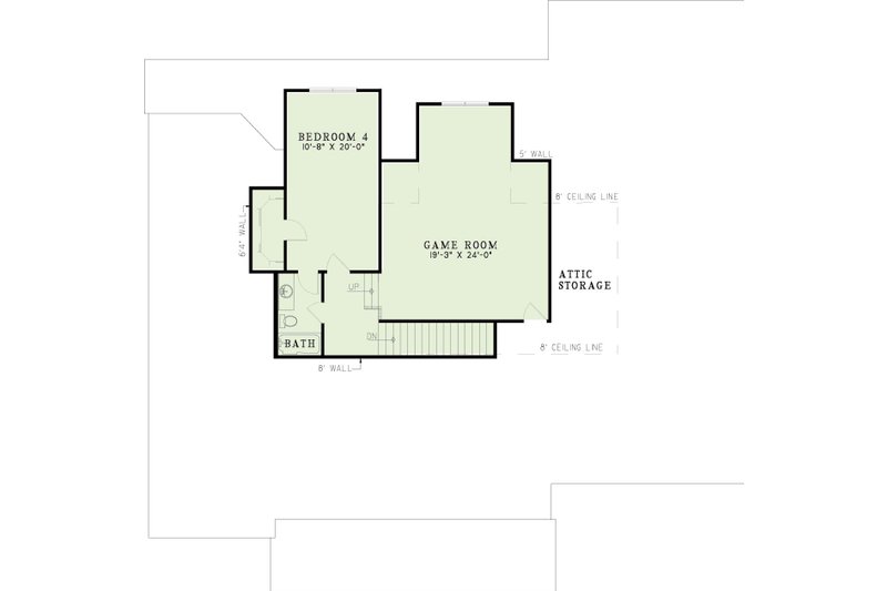 Home Plan - Floor Plan - Upper Floor for Classical House Plan #17-3248 - 4 bed, 3 bath