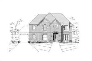 Colonial Exterior - Front Elevation Plan #411-298