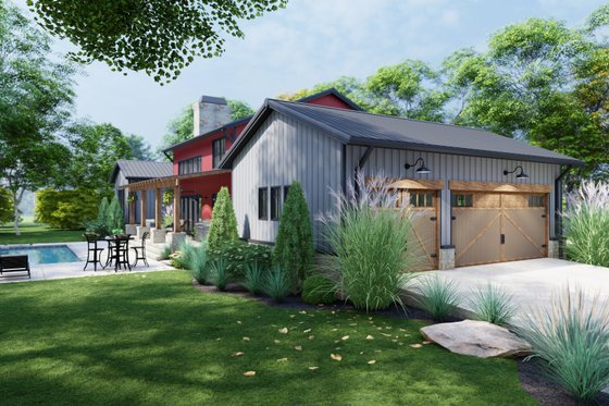 Exterior - Other Elevation 5 for Barndominium House Plan #120-275 - 3 bed, 2.5 bath