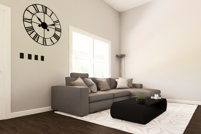 Home Plan - Interior - Family Room 1 for Barndominium House Plan #1064-392 - 1 bed, 1 bath