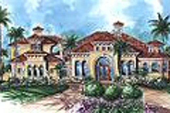 Exterior - Other Elevation for Mediterranean House Plan #27-273 - 4 bed, 4.5 bath