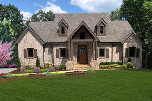 Craftsman Exterior - Front Elevation Plan #54-506