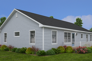 Exterior - Other Elevation 2 for Ranch House Plan #1082-4 - 3 bed, 2.5 bath