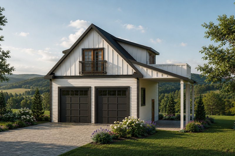 Home Plan - Exterior - Front Elevation 3 for Craftsman House Plan #124-1478, 1 bath