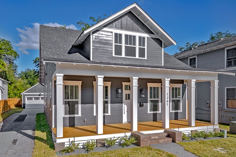 Dream House Plan - Exterior - Front Elevation 3 for Bungalow House Plan #461-96 - 4 bed, 3 bath
