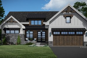 Farmhouse Exterior - Front Elevation Plan #51-1225