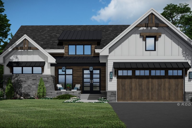 Farmhouse Style House Plan - 2 Beds 2 Baths 1684 Sq/Ft Plan #51-1225