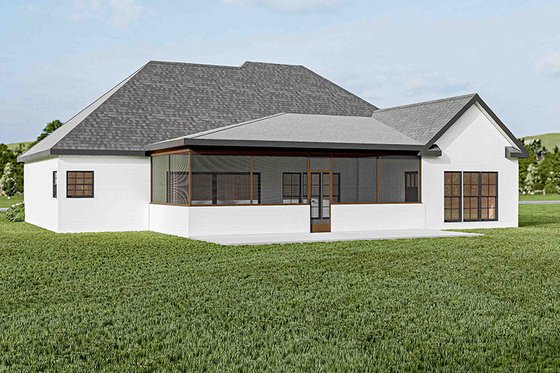 Exterior - Other Elevation for European House Plan #923-38 - 3 bed, 2 bath