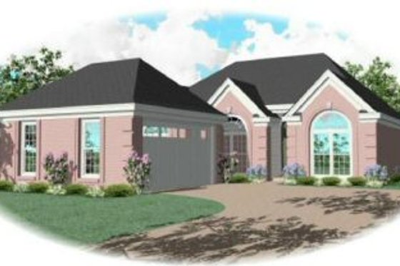 Exterior - Front Elevation for Traditional House Plan #81-258 - 3 bed, 2 bath